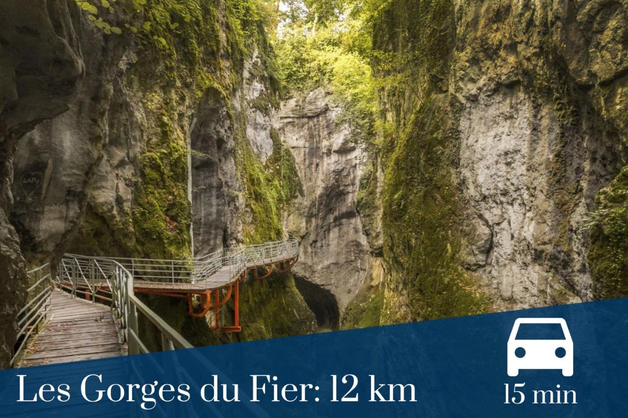 Homey Montaigne - New - A 1 Min A Pied Du Lac D'Annecy - 2 Balcons Prives - Appartement Avec 2 Chambres - Stationnement Gratuit Toute L'Annee Sauf En Ete - Juin A Aout Екстериор снимка